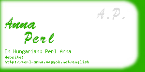 anna perl business card